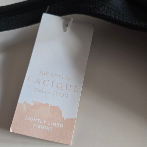 NWT Lane Bryant Cacique Black Lightly Lined T-Shirt Bra Underwired 40B - Picture 4 of 9